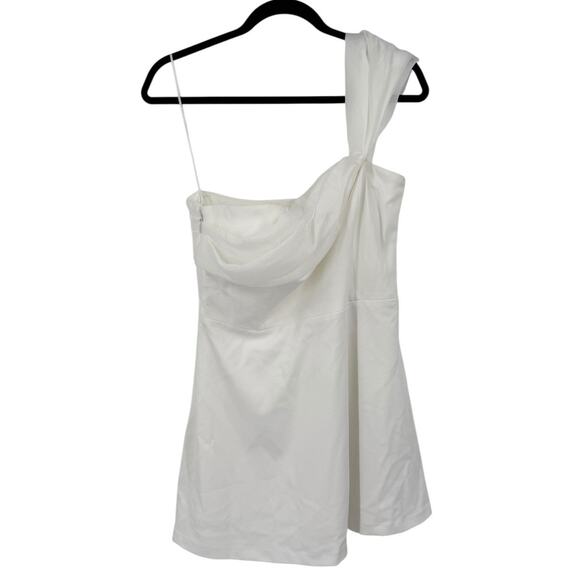 Dress the Population Olive off the shoulder cocktail minidress dress Large L - Picture 2 of 6